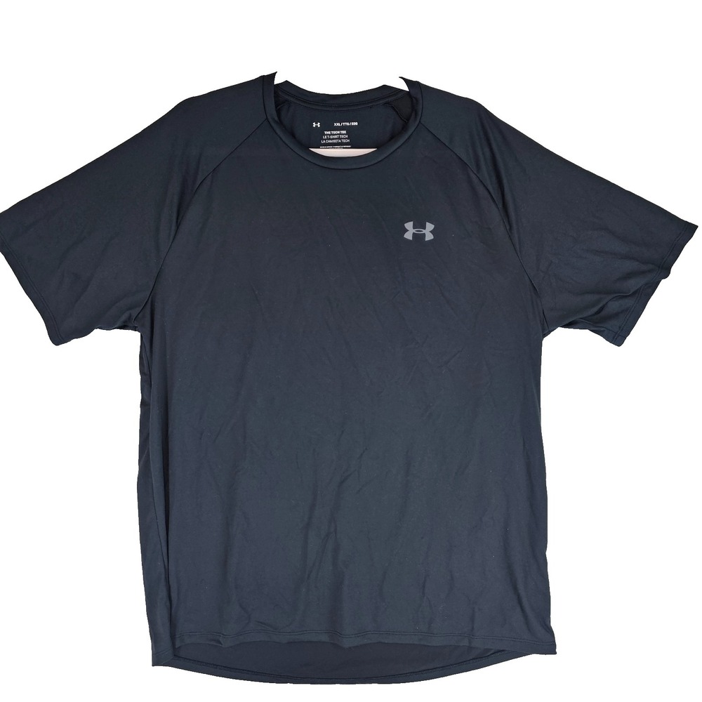 Mens XXL Under Armour  Tech Tee T-Shirt Black Tech Tee Activewear 2XL
